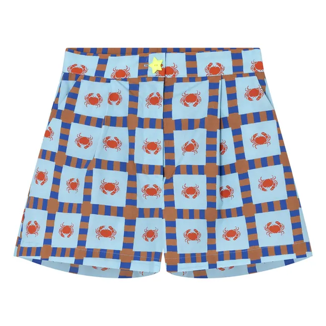 Pantalones cortos Star Crab Algodón orgánico | Azul