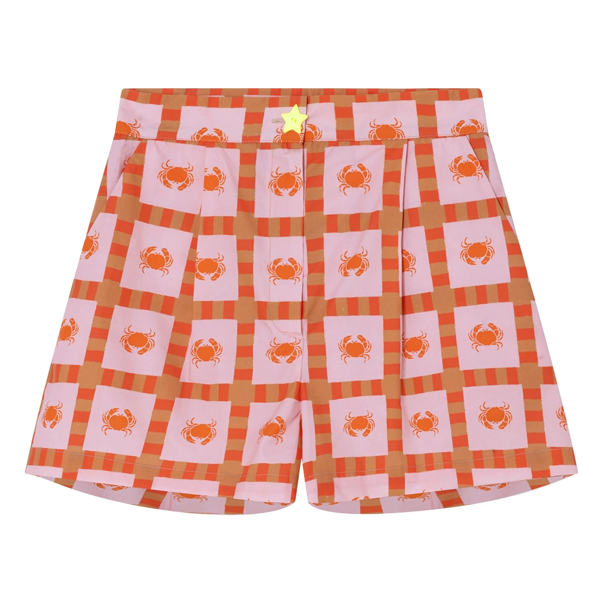 Dr Bloom Pink Star Crab Organic Cotton Shorts