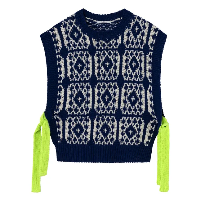 Ärmelloser Pullover Gusto | Navy