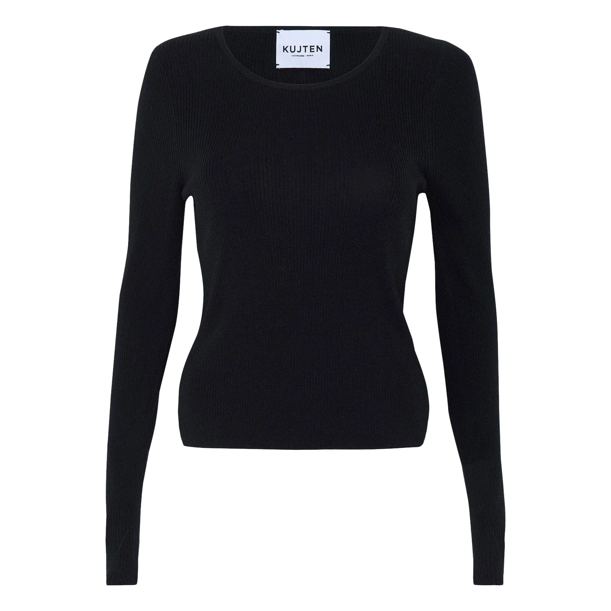 Kujten Black Maori Silk And Cashmere Sweater