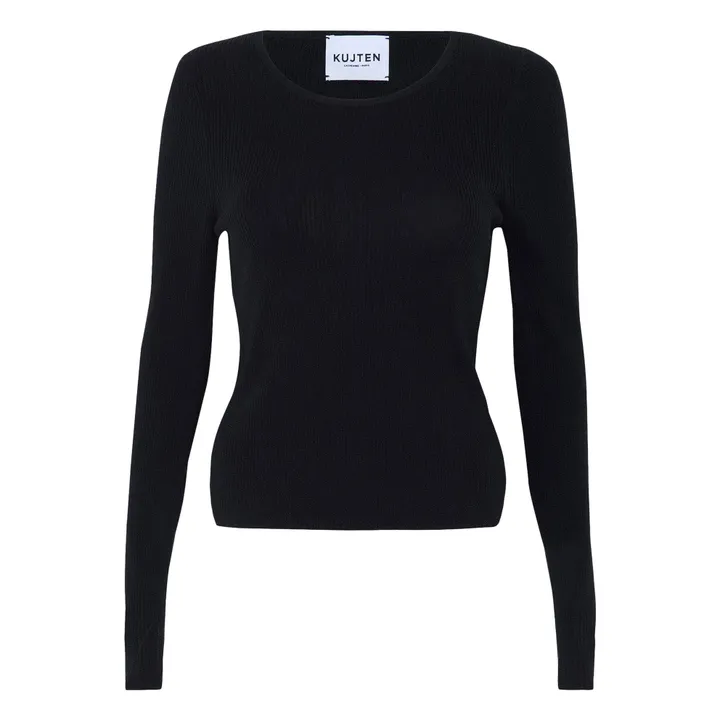 Pull Maori Soie et Cachemire | Noir- Image produit n°0