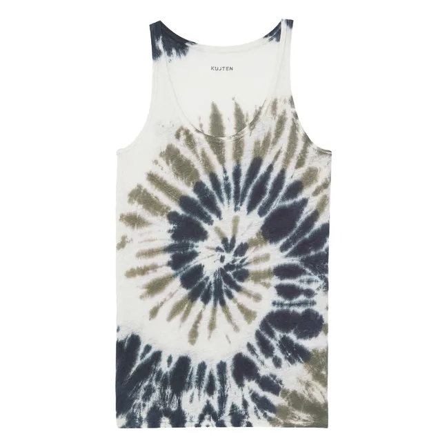 Soft Sunny Linen tank top | Dark khaki