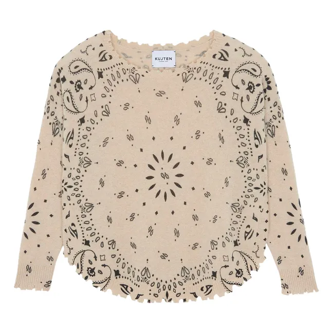 Jersey de cachemira Mela Bandana | Crudo