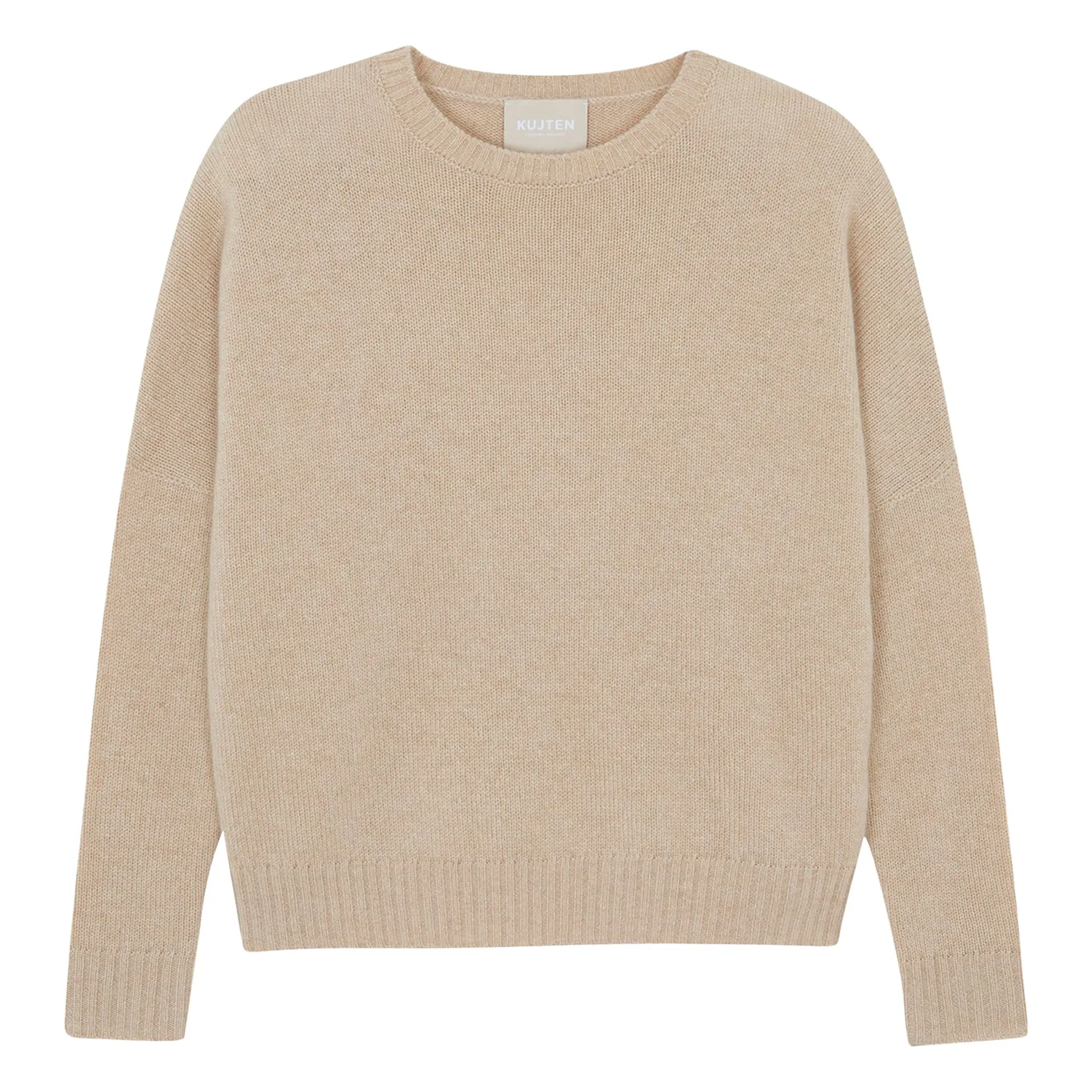 Kujten Women's Beige Amelie Cashmere Sweater