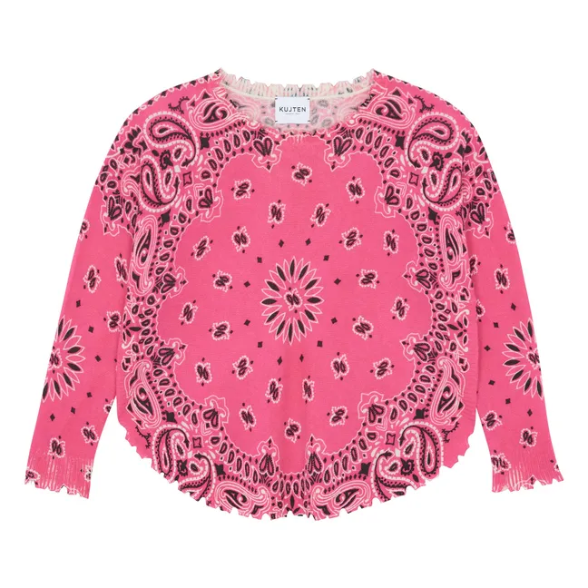 Maglione in cashmere Mela Bandana Bico | Rosa fluo