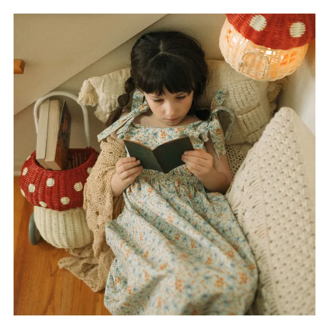 Cesta de ratán para setas | Rojo