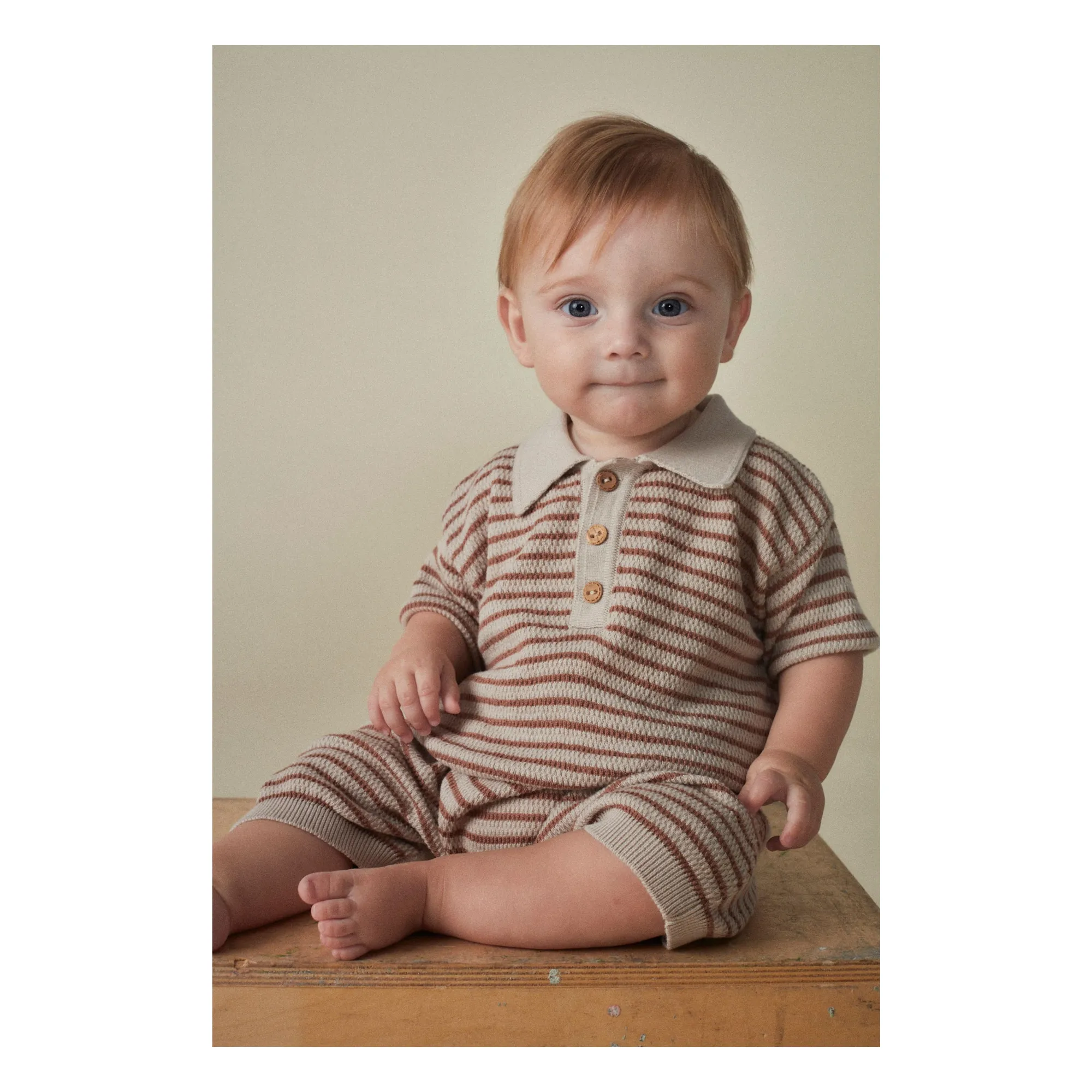 Polo Structure Coton Bio  | Beige- Image produit n°8