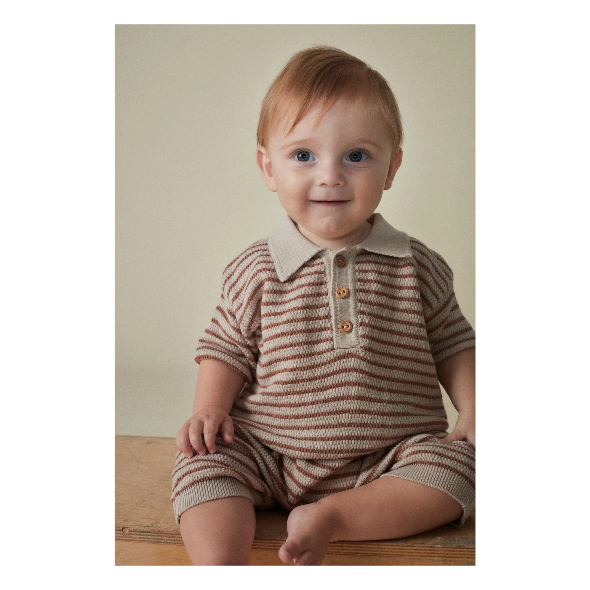 Polo Structure Coton Bio  | Beige- Image produit n°3