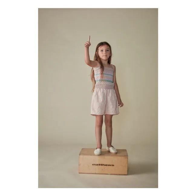 Top Rayé Coton Bio | Rosa