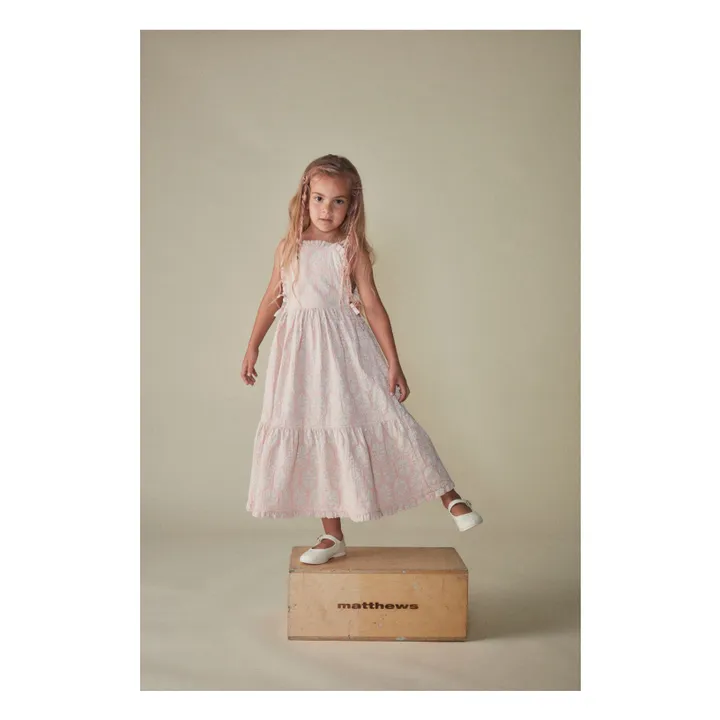 Robe Vintage Coton Bio | Rose- Image produit n°4