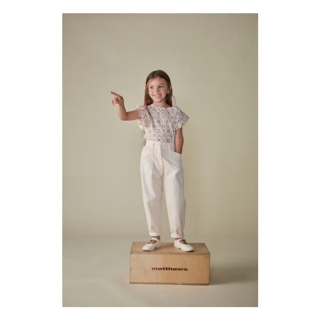 Pantalon Nepal Coton Bio | Rose