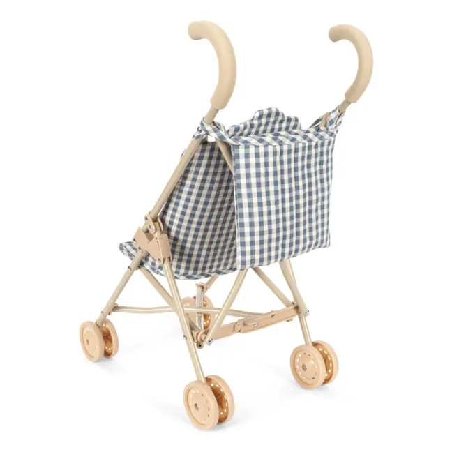 Vichy doll stroller | Blue