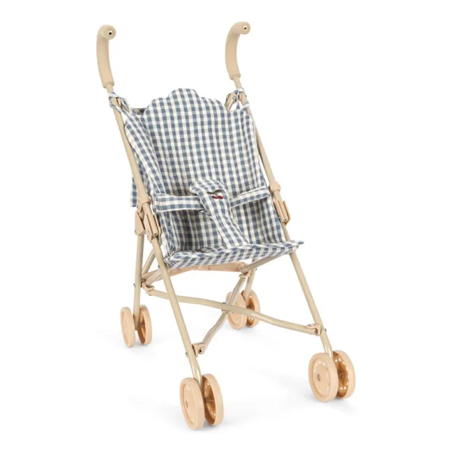 Vichy doll stroller | Blue