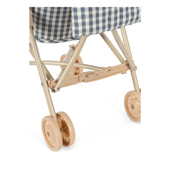 Vichy doll stroller | Blue