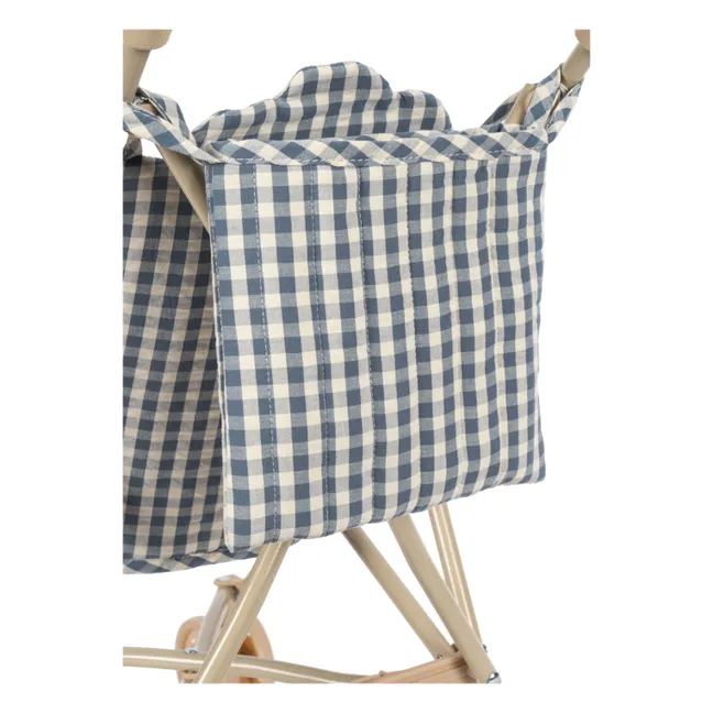 Vichy doll stroller | Blue