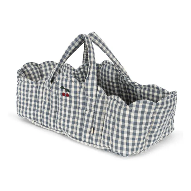 Culla per bambole Vichy | Blu