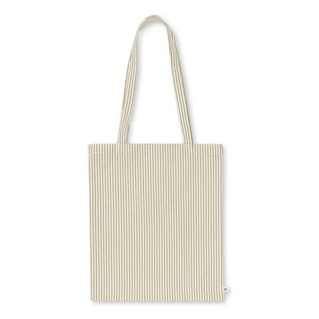 Tea Stripe bed linen set | Khaki