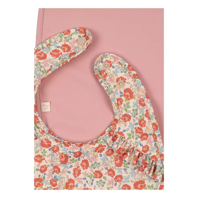 Kaluka Lätzchen mit Rüschen - 2er Set | Rosa