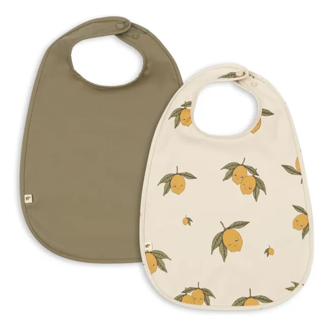 Sweet and Sour Lätzchen - 2er Set | Khaki