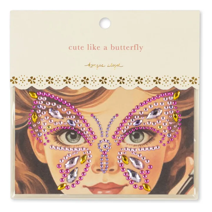 Tatouage bijoux temporaire papillon | Rose- Image produit n°2