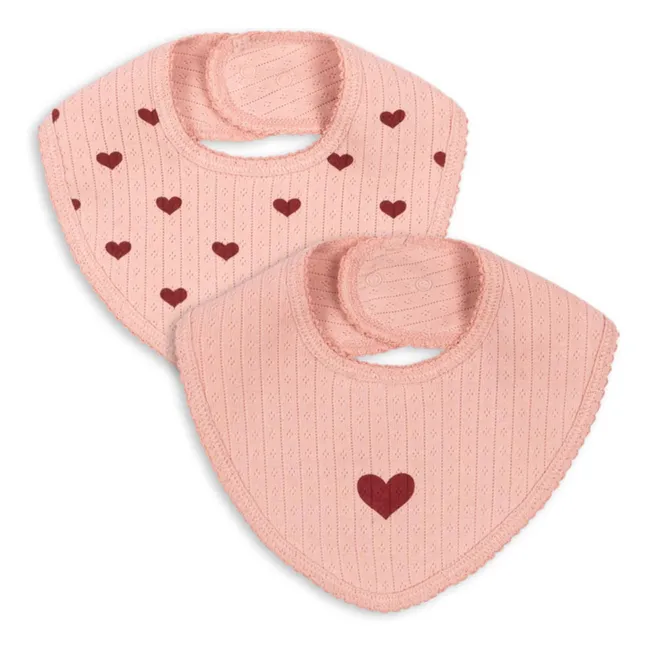 Babero Mellow - Lote de 2 | Rosa