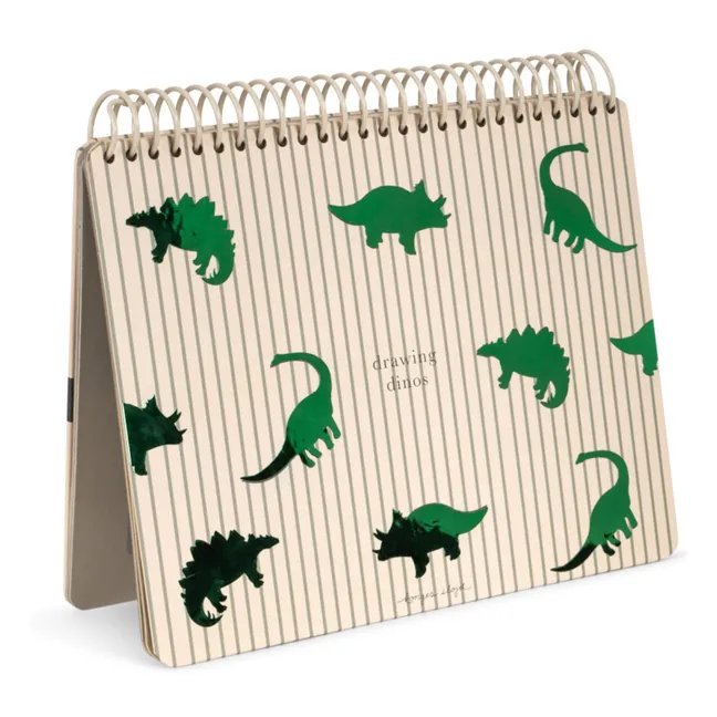 Dino water coloring book | Green
