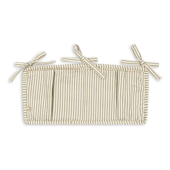 Bolsa de cuna Tea Stripe | Verde Kaki