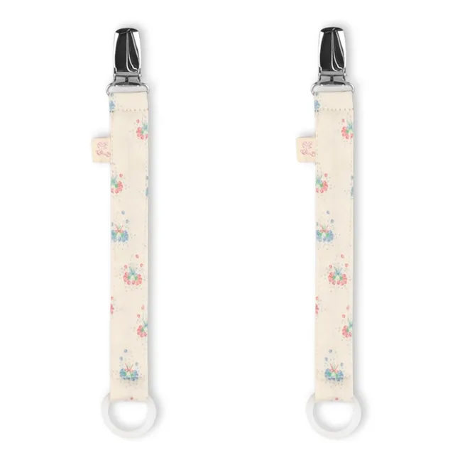 Pipa Schnullerketten Klein - 2er-Set | Beige