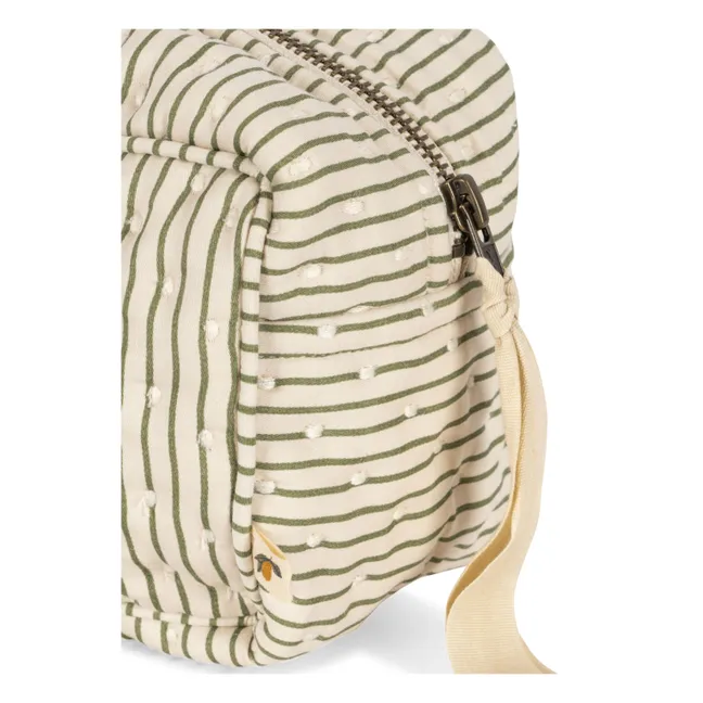 Estuche de algodón orgánico Tea Stripe | Crudo