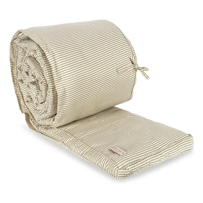 Bettumrandung Tea Stripe | Khaki