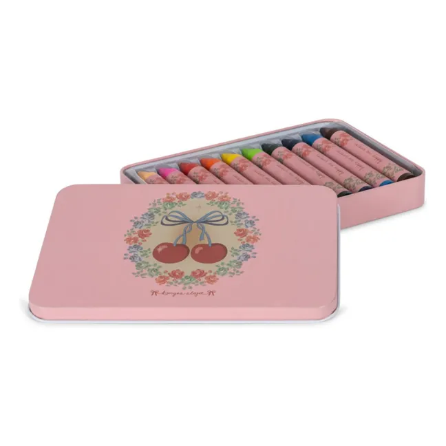 Natural wax crayons - Box of 10 | Pink