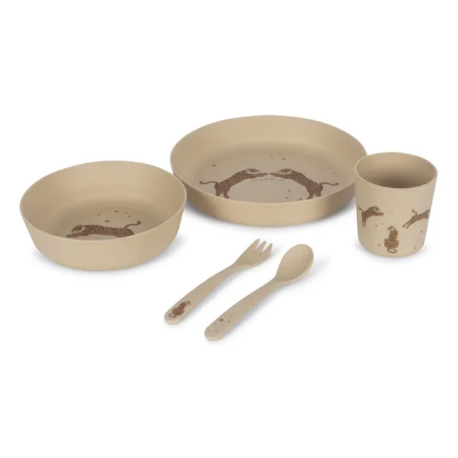 Set di stoviglie Tiger PLA | Sabbia