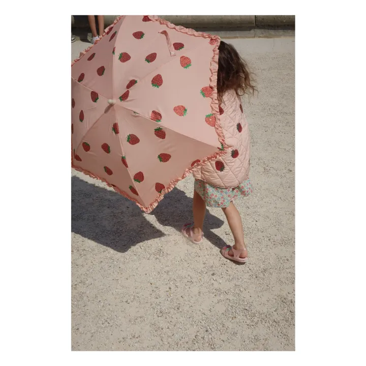 Parapluie à volant Strawberry | Rose- Image produit n°1