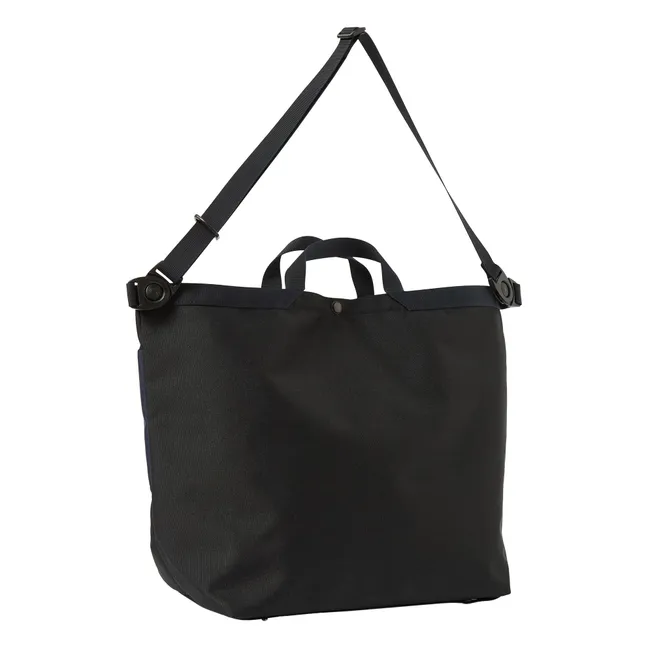 Universal Works x Master-Piece collaboration - Borsa a tracolla grande in fibra riciclata | Nero