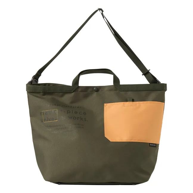Universal Works x Master-Piece Collaboration - Tote Bag Large Recycled Fibres | Grünolive
