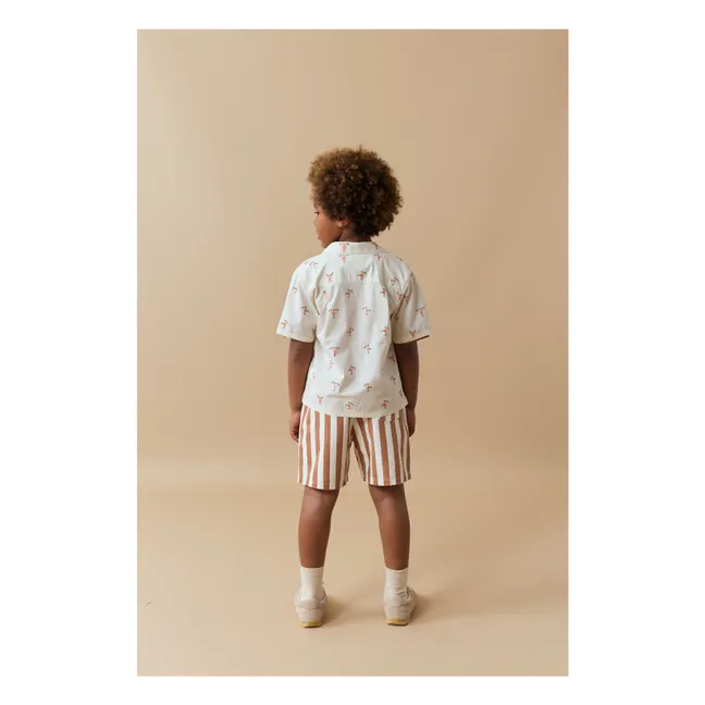Minishorts de rayas Cody | Terracotta