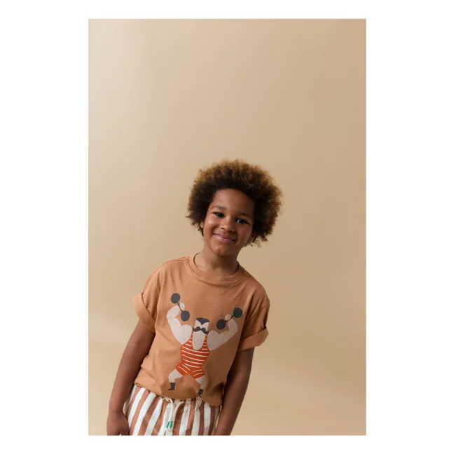Minishorts de rayas Cody | Terracotta