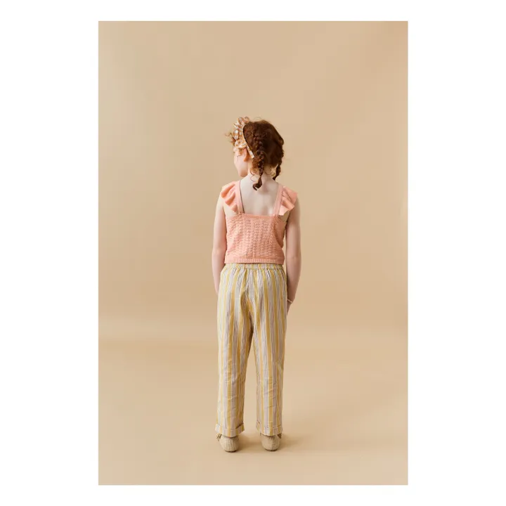 Top Béatrice Volants | Rose pêche- Image produit n°5