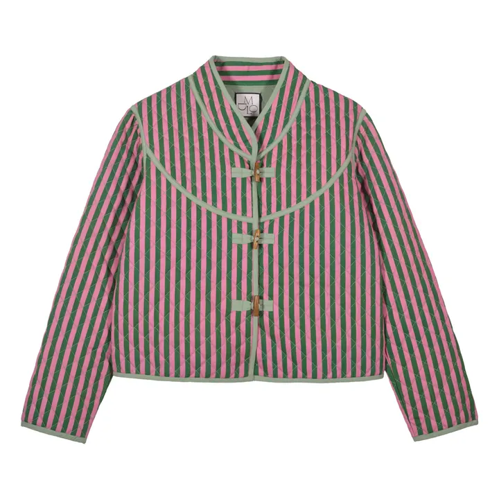 Veste Matelassée Jupiter Rayures | Rose- Image produit n°0
