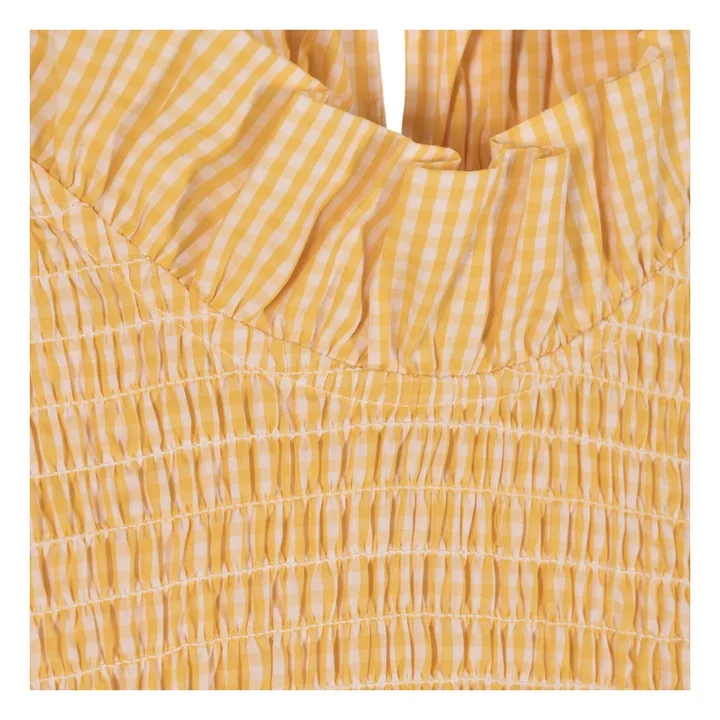 Blouse Aleria Vichy | Jaune- Image produit n°3
