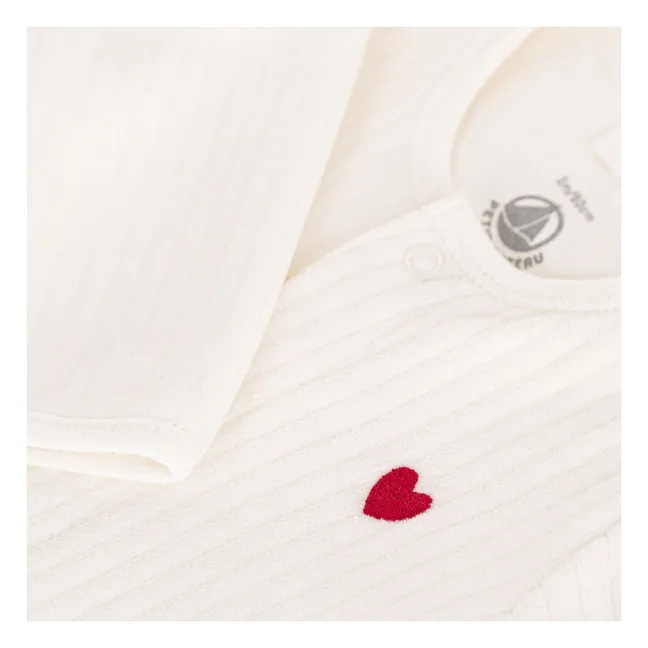 Tilk organic cotton pyjamas | Ecru