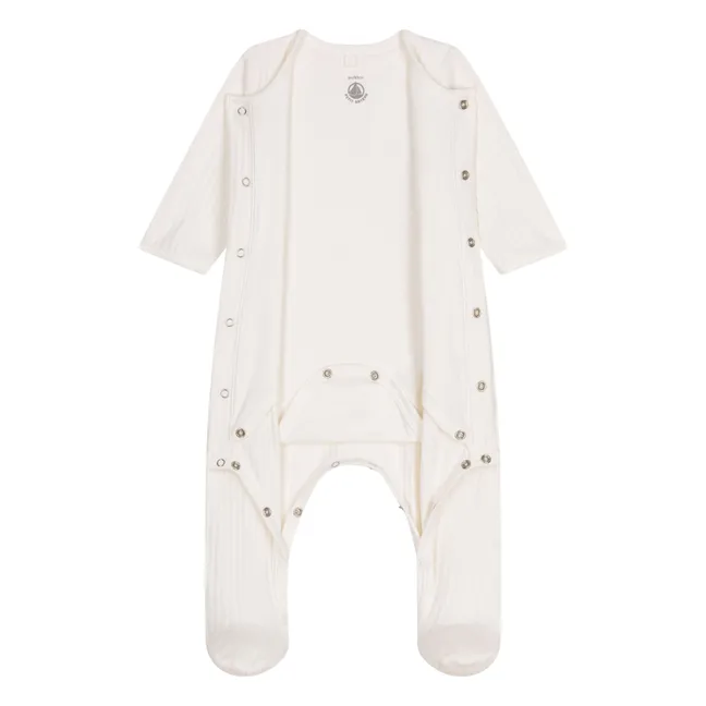 Tilk organic cotton pyjamas | Ecru