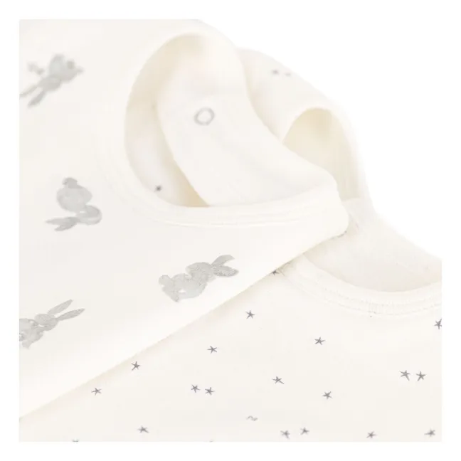 Lot 2 Bavoirs Taristo Coton Bio | Ecru