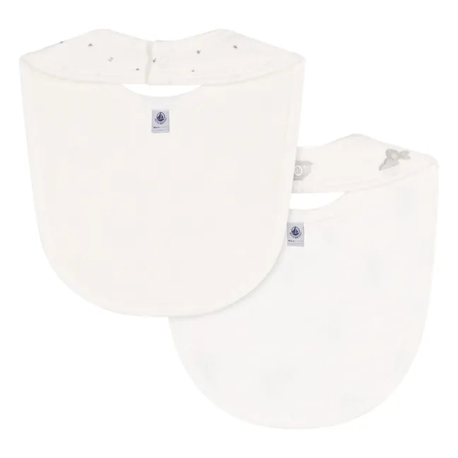 Lot 2 Bavoirs Taristo Coton Bio | Ecru