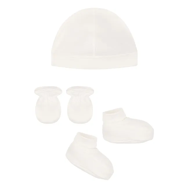 3 Piece Organic Cotton Birth Kit | Ecru