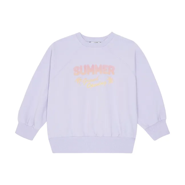 Organic cotton sweatshirt | Lilac