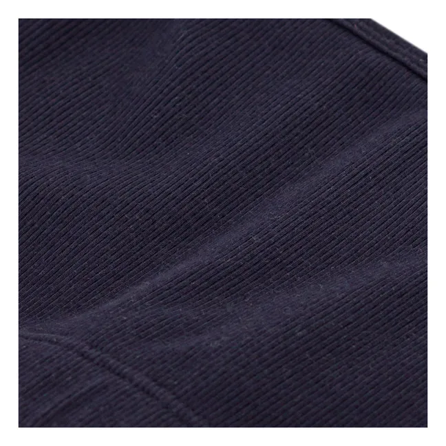 Organic cotton bra | Navy blue