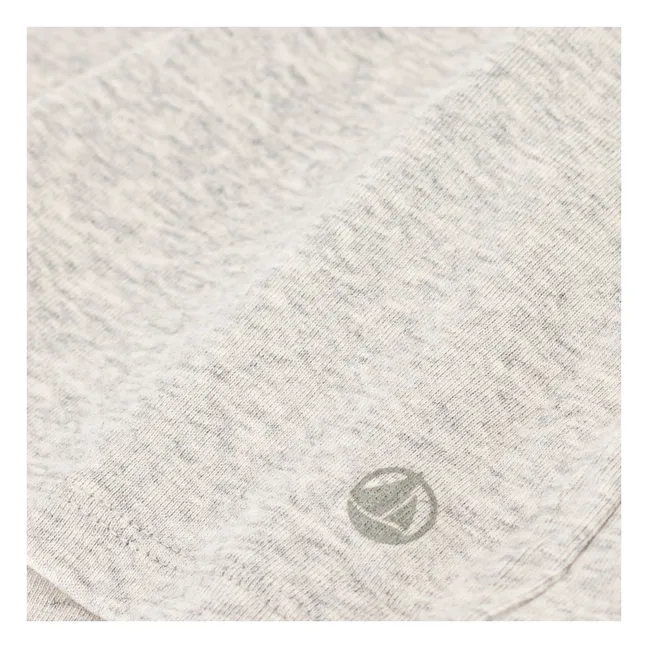 Camiseta de algodón ecológico | Gris Jaspeado