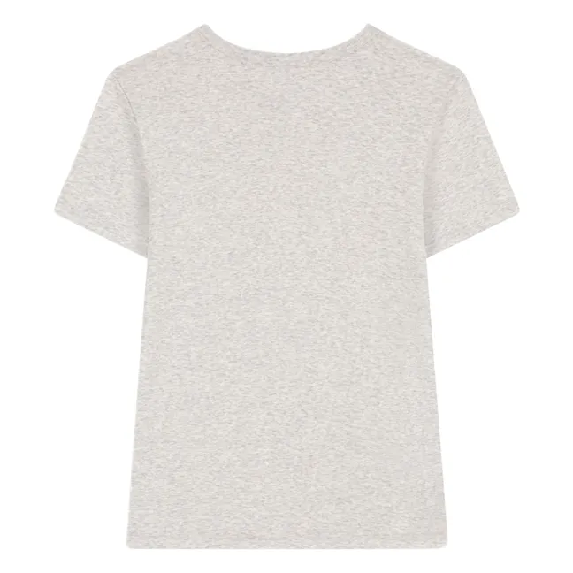 Camiseta de algodón ecológico | Gris Jaspeado