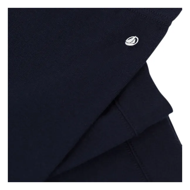 Organic cotton leggings | Navy blue